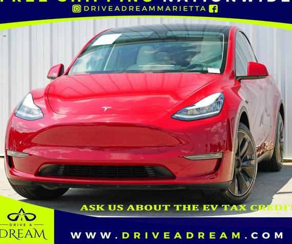 TESLA MODEL Y 2020 5YJYGDEE1LF034643 image